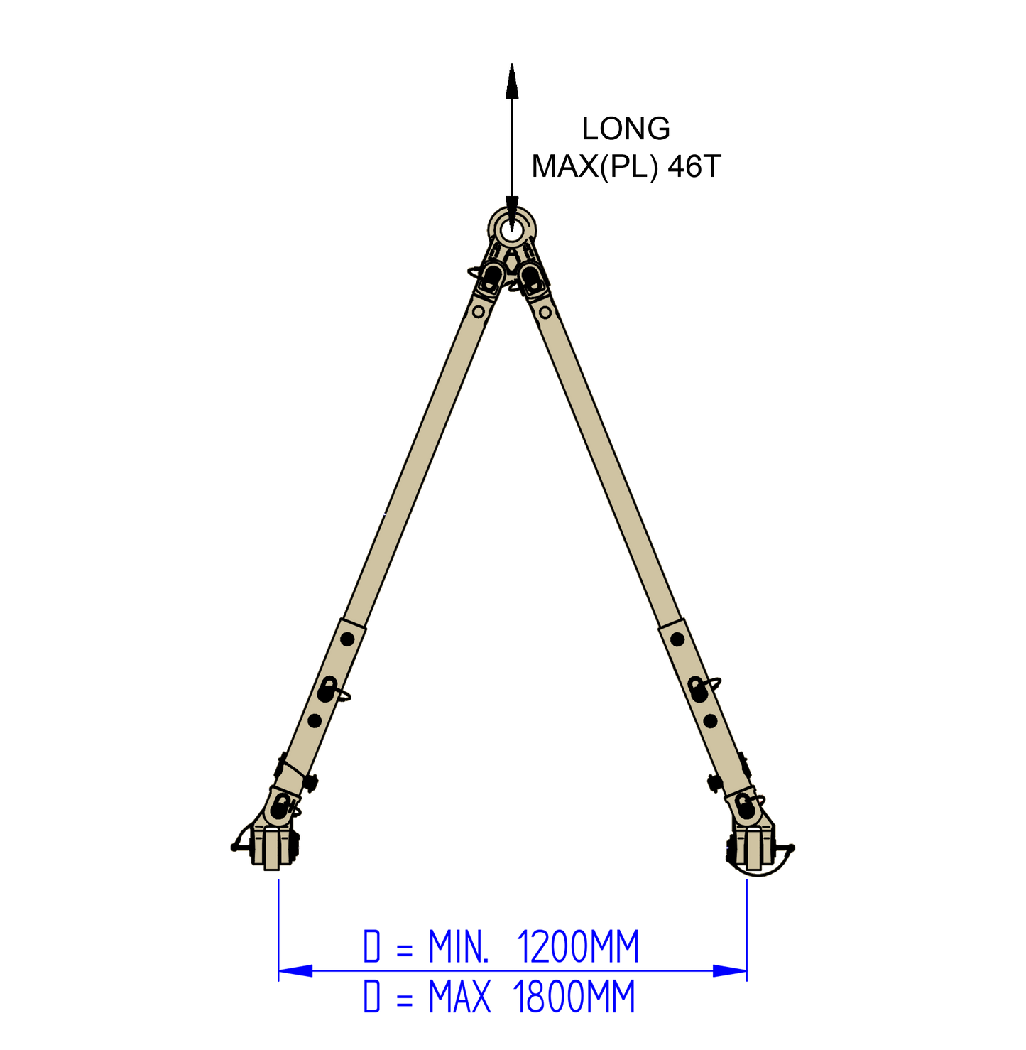 A-Frame Medium Long -46T