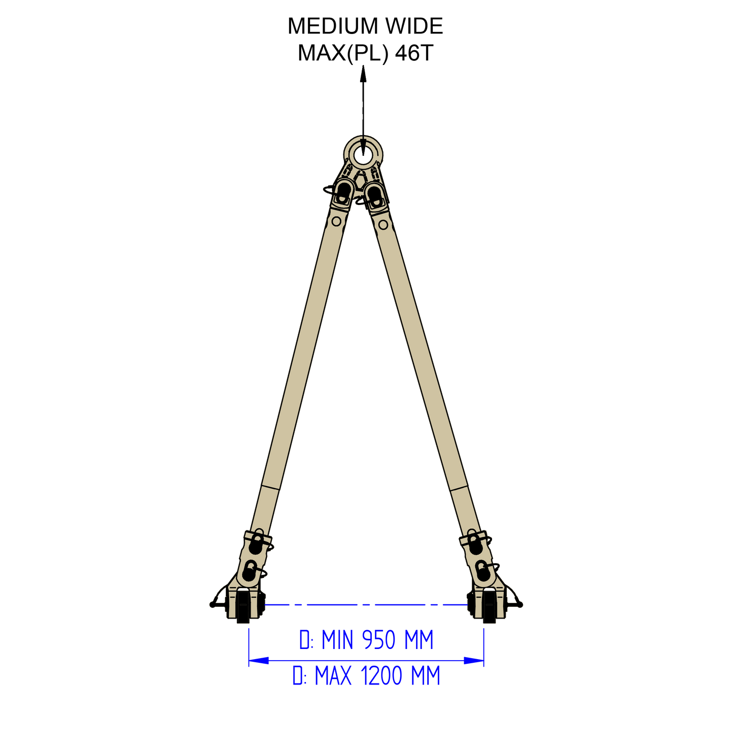 A-Frame Medium Wide -46T